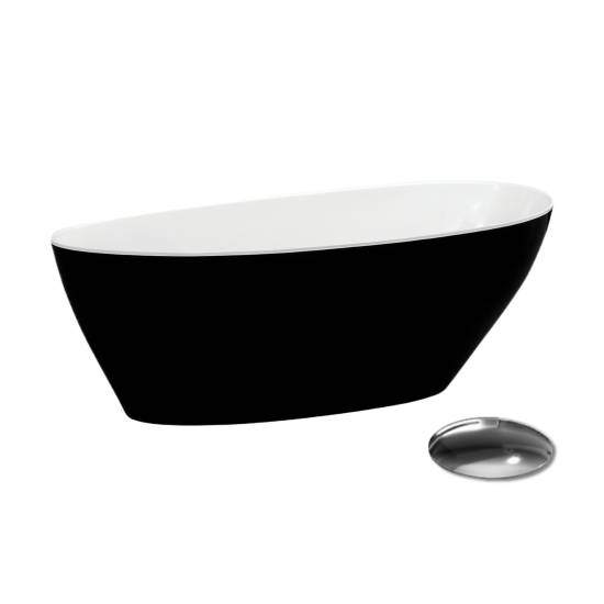 Besco Wanna Goya wolnostojąca B&W 160 klik-klak chrom w cenie