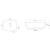 Rea Marbel umywalka 46,5 cm nablatowa REA-U8603