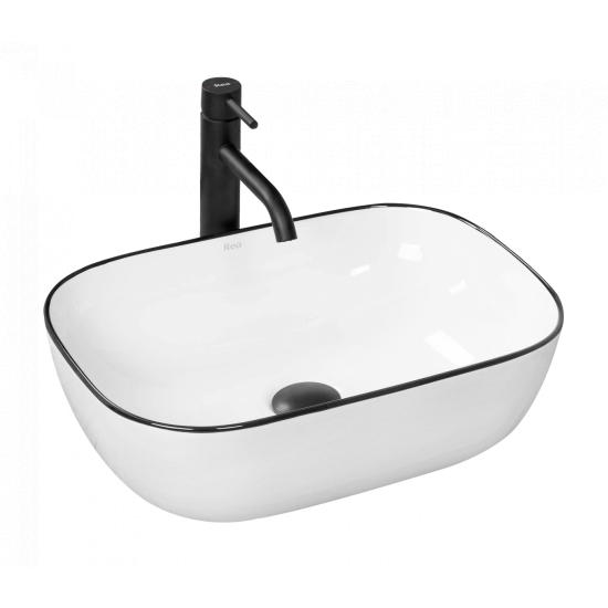 Rea Marbel umywalka 46,5 cm nablatowa REA-U8603