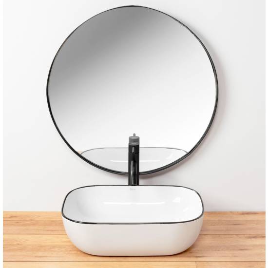Rea Marbel umywalka 46,5 cm nablatowa REA-U8603