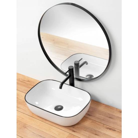 Rea Marbel umywalka 46,5 cm nablatowa REA-U8603