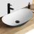 Rea Royal Black Mat White umywalka 62 cm nablatowa  REA-U6600