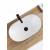 Rea Royal Black Mat White umywalka 62 cm nablatowa  REA-U6600